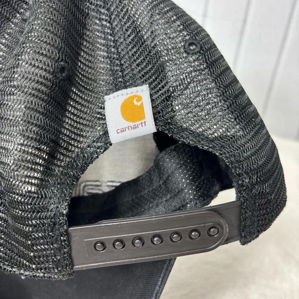 Carhartt Hat Cap Black Trucker Work Wear Snap Back Mens Casual‎